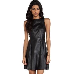 Susana Monaco Novelty Leather Adele 17" Dress Size 8